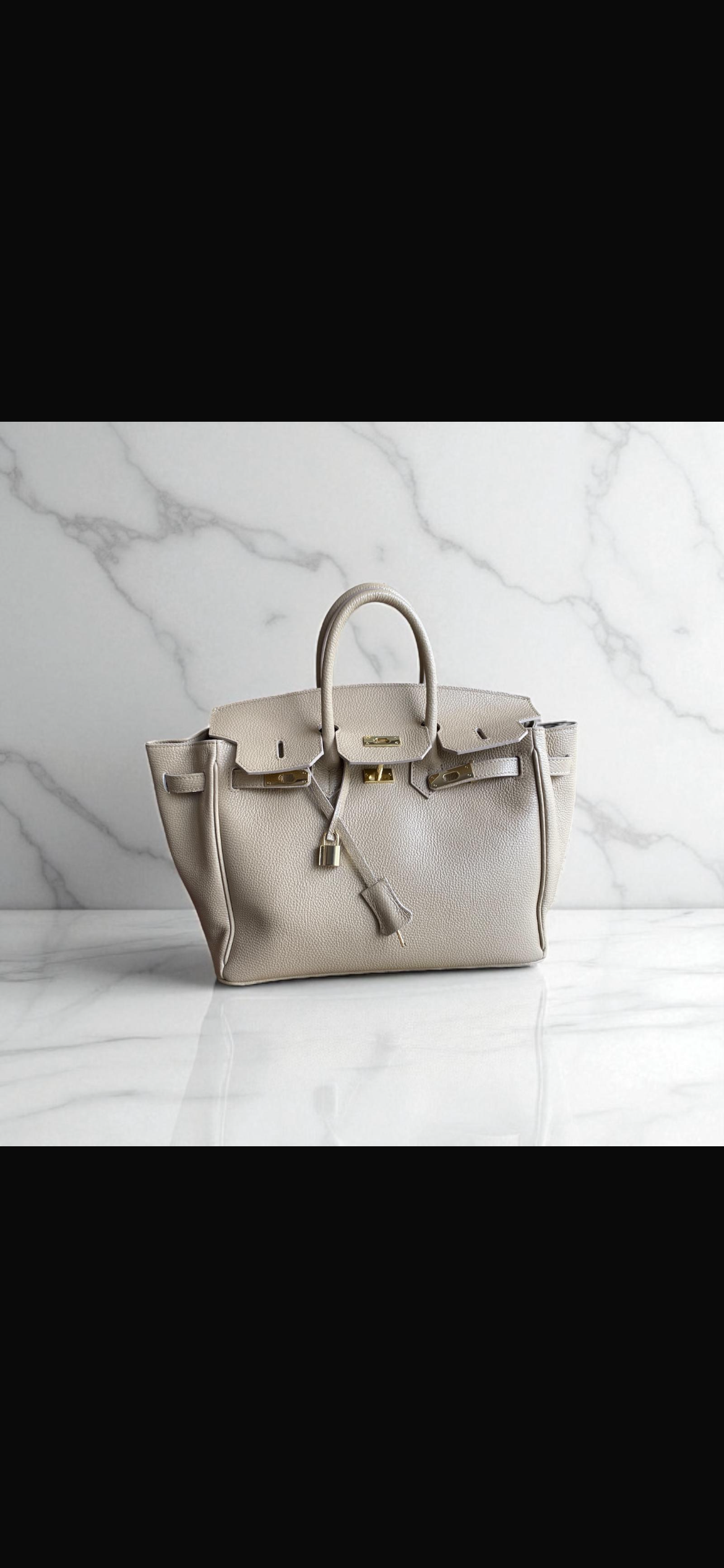 Borsa il Pelle Elisa Panna Scuro