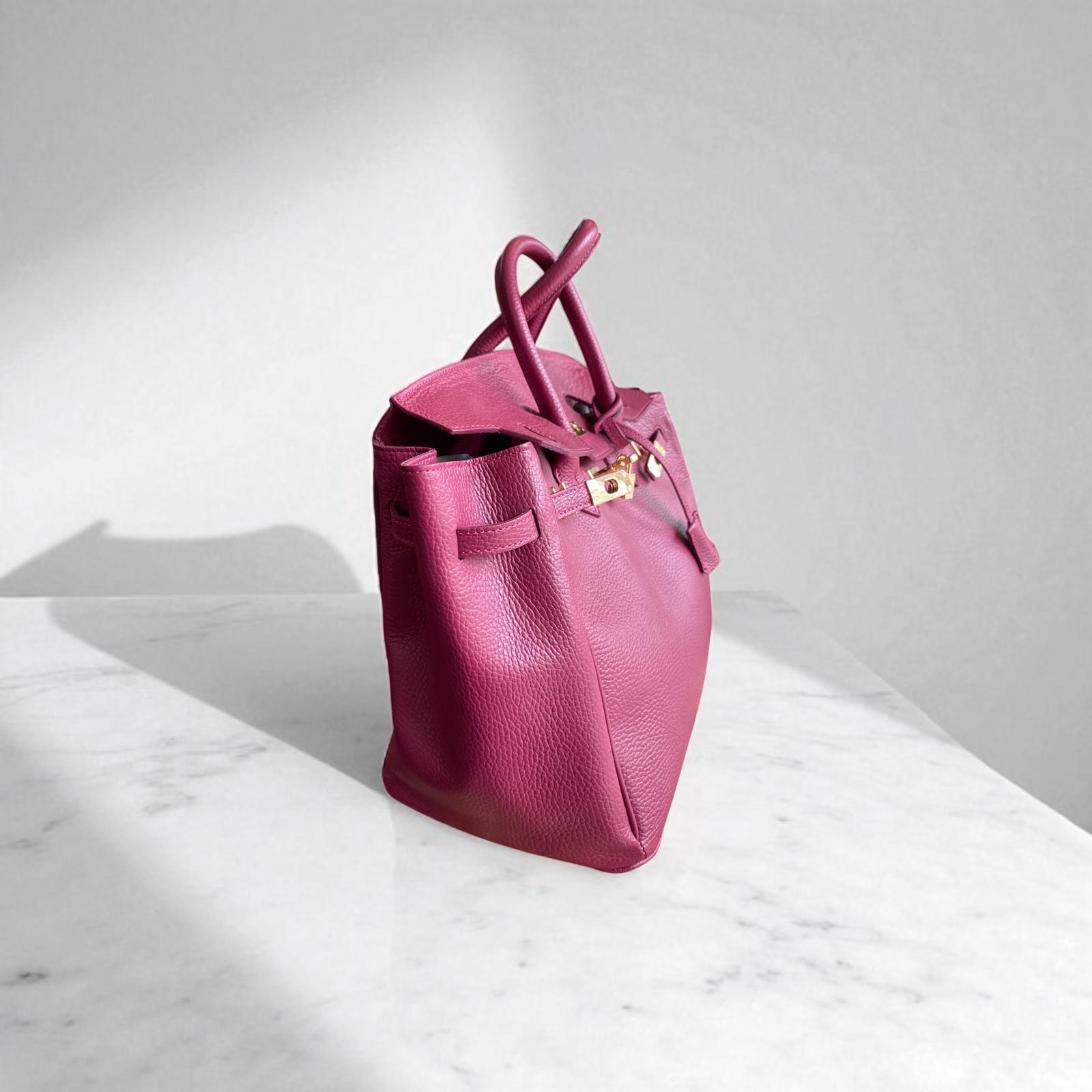 Borsa in Pelle Elisa Birken Melanzana