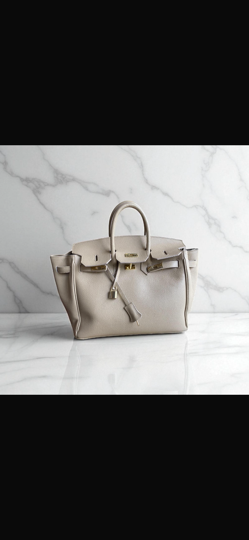 Borsa il Pelle Elisa Panna Scuro