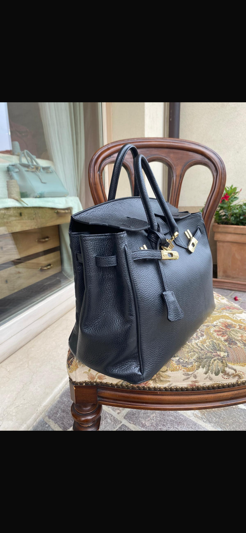 Borsa in Pelle Elisa Nera