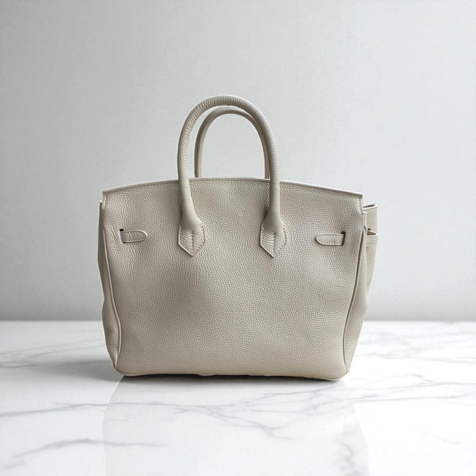 Borsa in Pelle Elisa Birken Azzurra