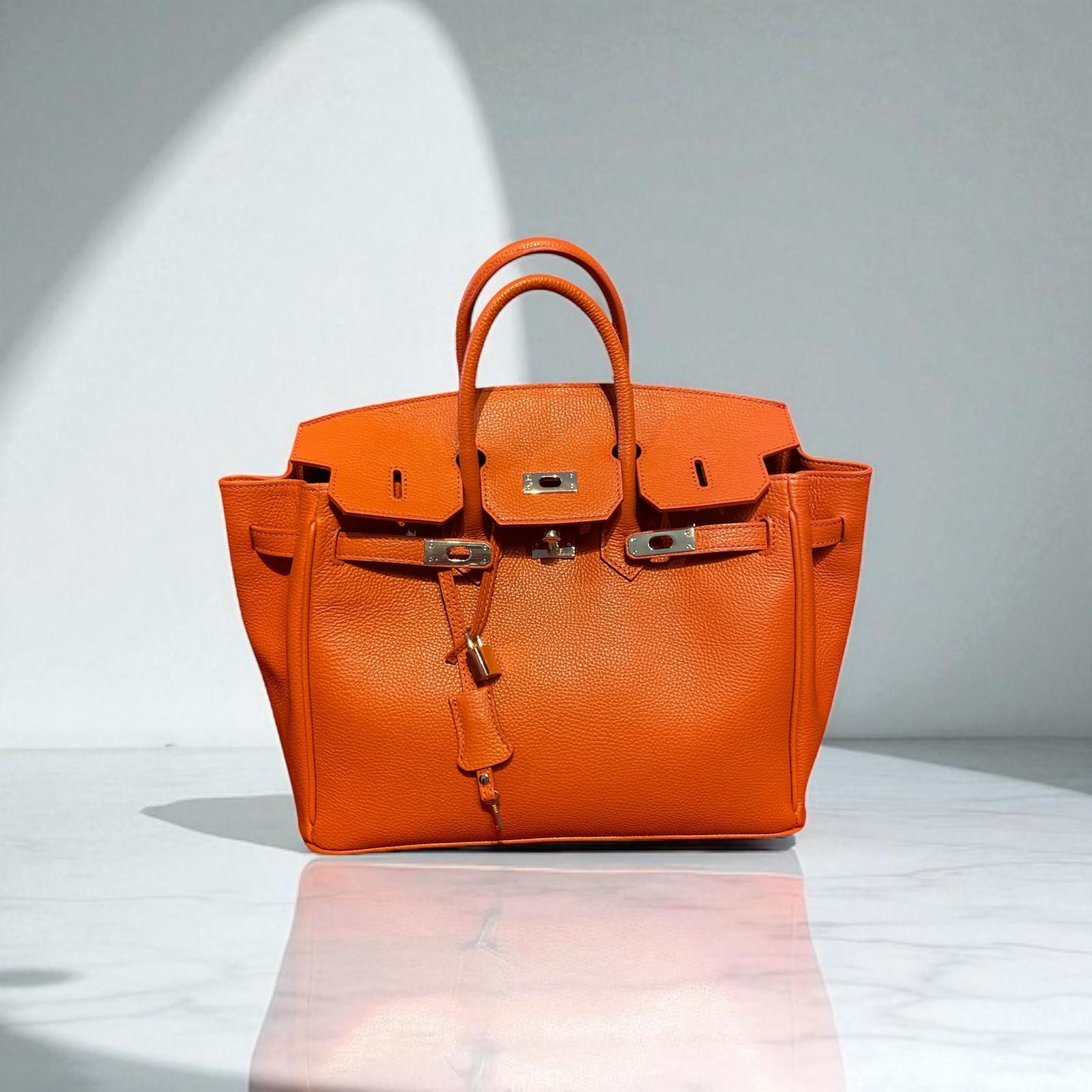 Borsa in Pelle Elisa Arancione