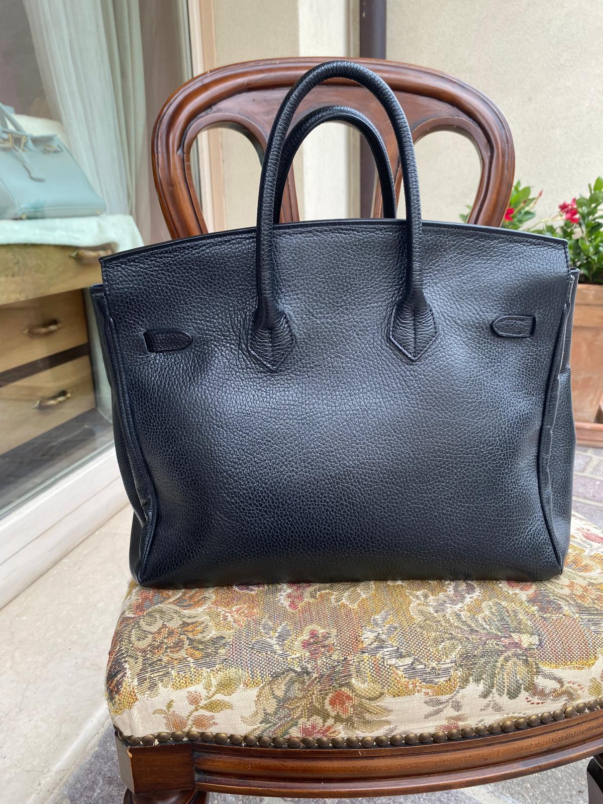 Borsa in Pelle Elisa Birken Nera